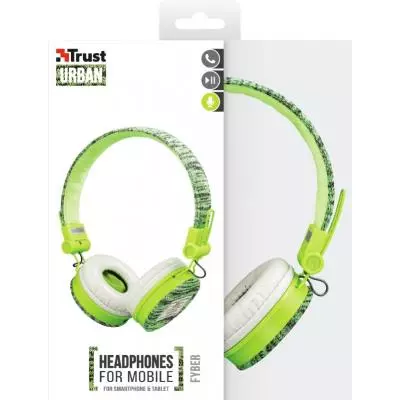 Наушники Trust Fyber On-Ear Mic Sports Green (22646) - 8 Наушники Trust Fyber On-Ear Mic Sports Green (22646) - 8