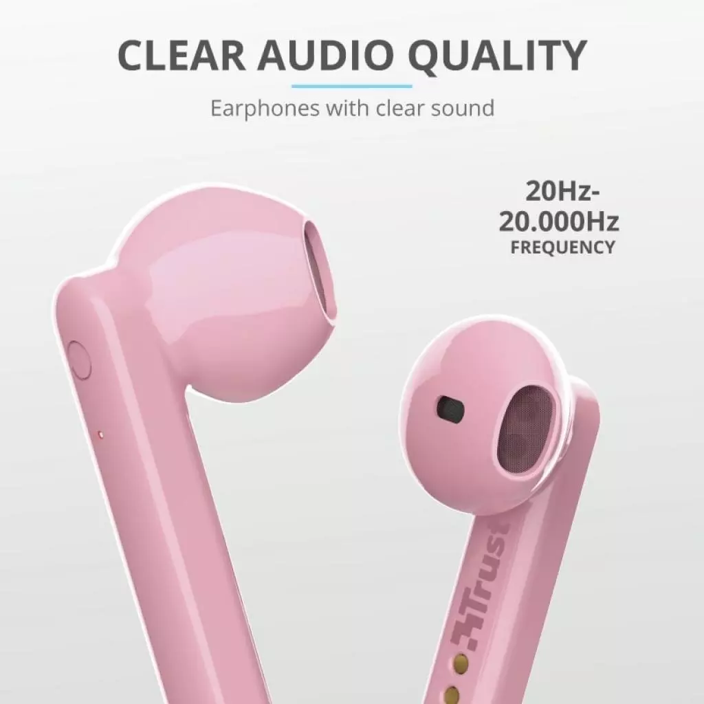Наушники Trust Primo Touch True Wireless Mic Pink (23782) - 10 Наушники Trust Primo Touch True Wireless Mic Pink (23782) - 10