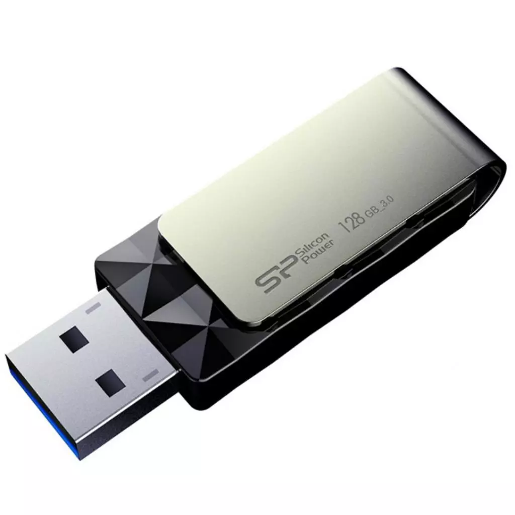 USB флеш накопитель Silicon Power 128GB Blaze B30 Black USB 3.0 (SP128GBUF3B30V1K) - 3 USB флеш накопитель Silicon Power 128GB Blaze B30 Black USB 3.0 (SP128GBUF3B30V1K) - 3