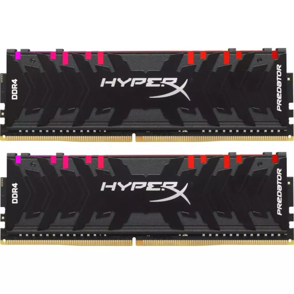 Модуль памяти для компьютера DDR4 16GB (2x8GB) 4266 MHz XMP HyperX Predator RGB Kingston Fury (ex.HyperX) (HX442C19PB3AK2/16)