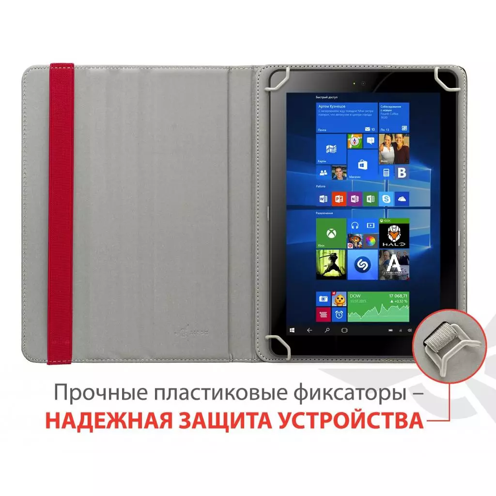 Чехол для планшета AirOn Universal case Premium 7-8" red (4821784622093) - 6 Чехол для планшета AirOn Universal case Premium 7-8" red (4821784622093) - 6