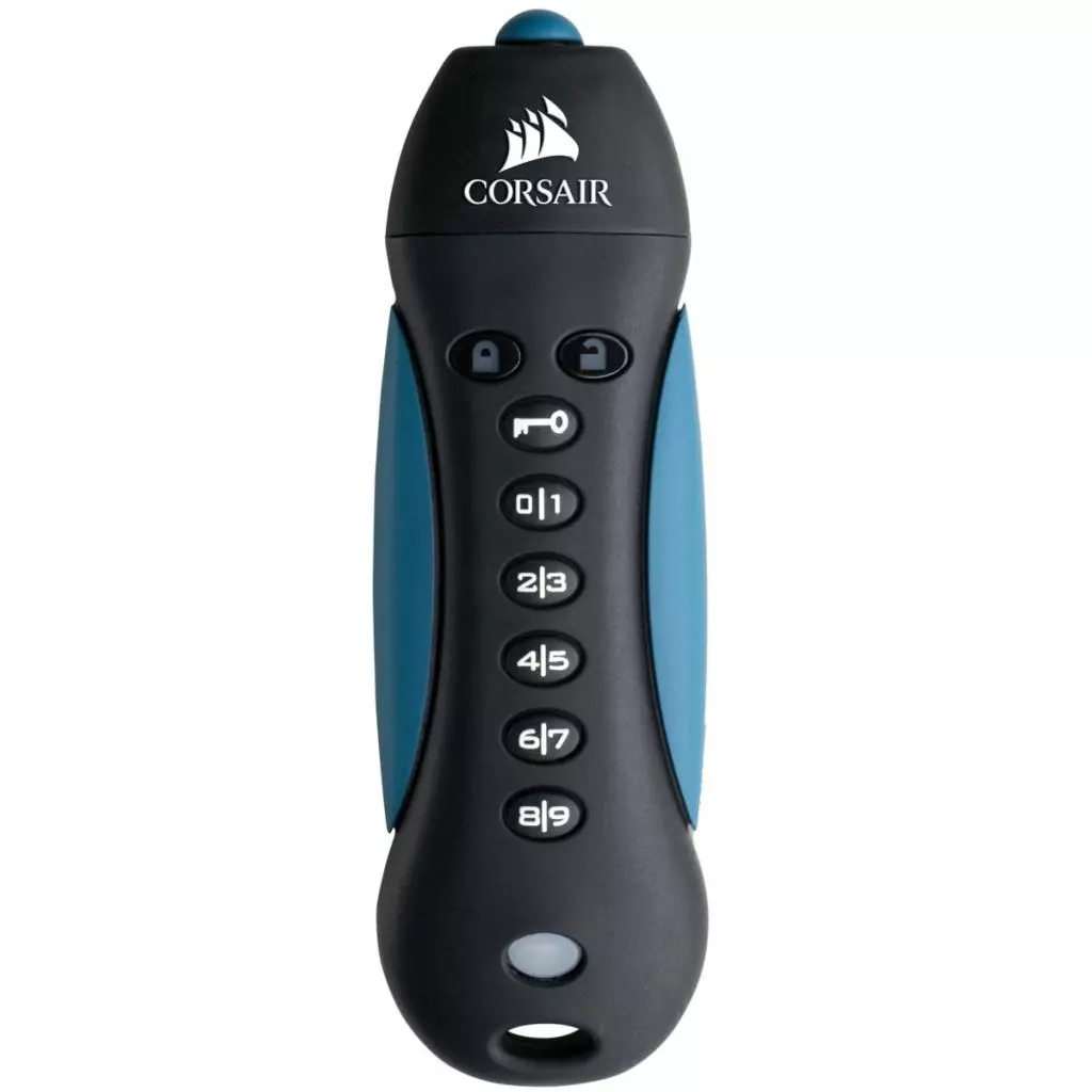 USB флеш накопитель Corsair 32GB Padlock 3 Blue USB 3.0 (CMFPLA3B-32GB)