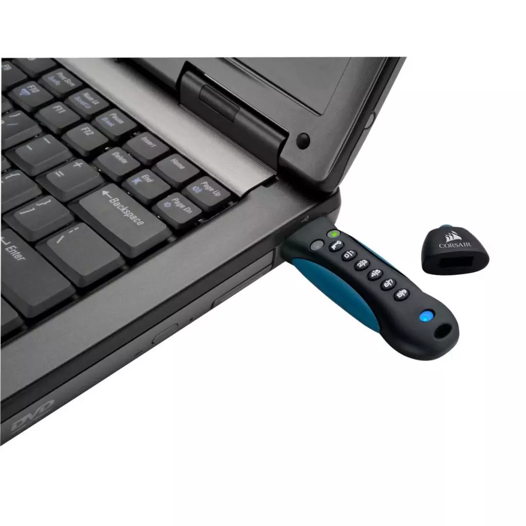 USB флеш накопитель Corsair 64GB Padlock 3 Blue USB 3.0 (CMFPLA3B-64GB) - 4 USB флеш накопитель Corsair 64GB Padlock 3 Blue USB 3.0 (CMFPLA3B-64GB) - 4