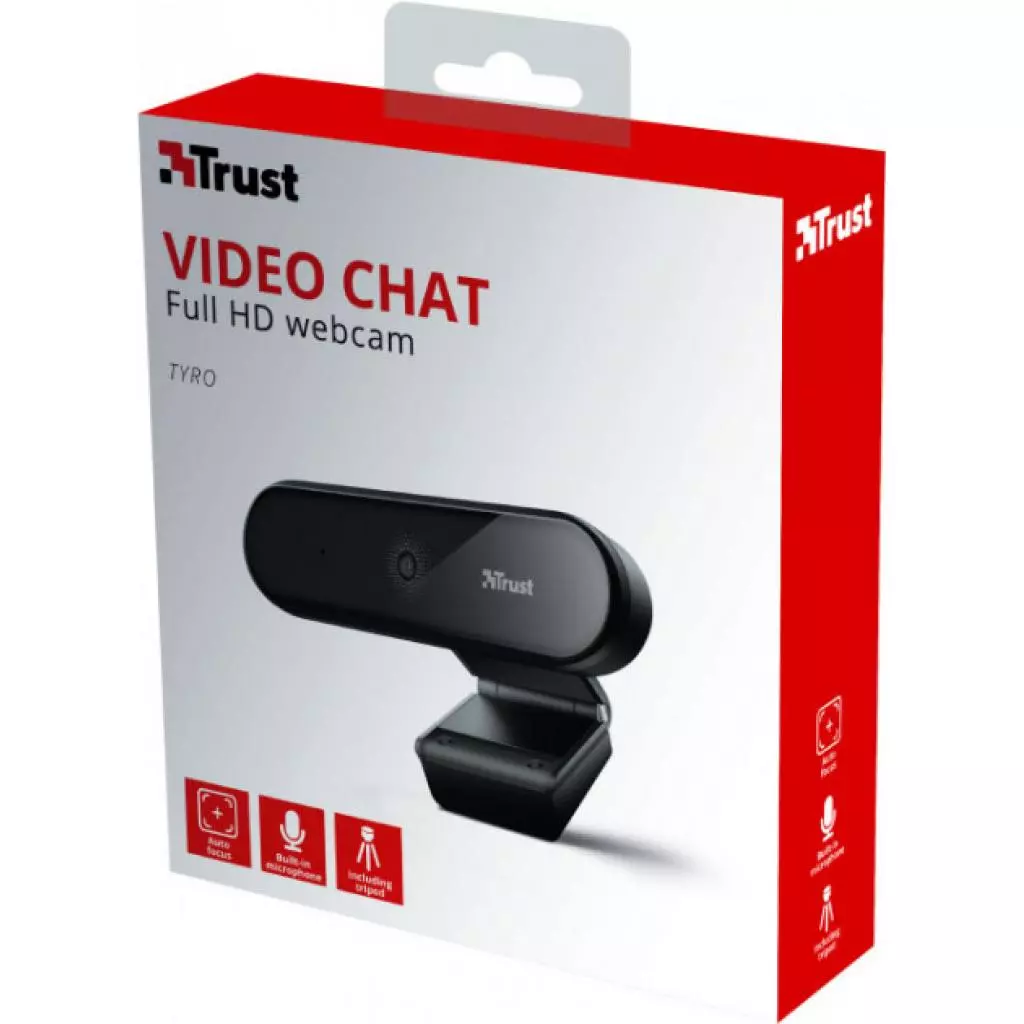 Веб-камера Trust Tyro Full HD Black (23637) - 7 Веб-камера Trust Tyro Full HD Black (23637) - 7