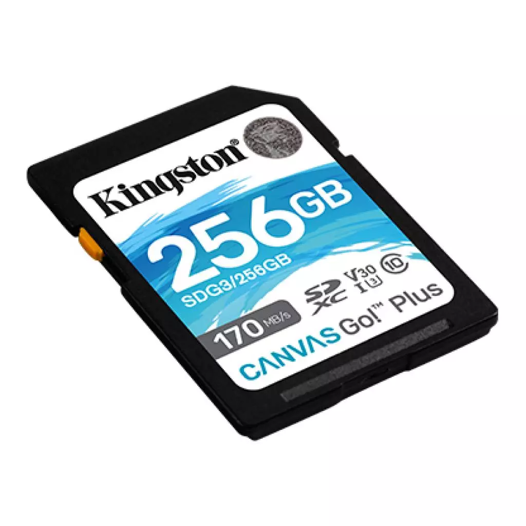 Карта памяти Kingston 256GB SDXC class 10 UHS-I U3 Canvas Go Plus (SDG3/256GB) - 1 Карта памяти Kingston 256GB SDXC class 10 UHS-I U3 Canvas Go Plus (SDG3/256GB) - 1