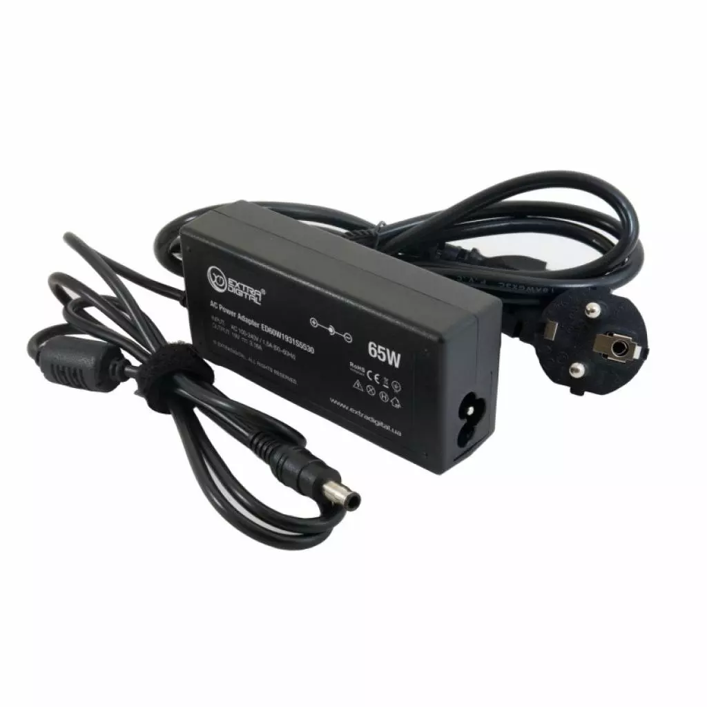 Блок питания к ноутбуку Extradigital Samsung 19V, 3.16A, 60W (5.5x3.0) (PSS3851) - 2 Блок питания к ноутбуку Extradigital Samsung 19V, 3.16A, 60W (5.5x3.0) (PSS3851) - 2