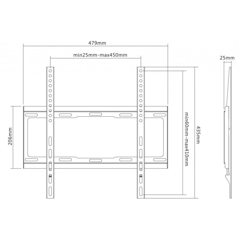 Кронштейн Satelit 32-65FIX400 (250523) - 1 Кронштейн Satelit 32-65FIX400 (250523) - 1