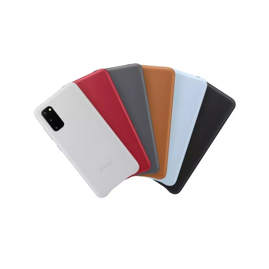 Чехол для моб. телефона Samsung Leather Cover Galaxy S20 (G980) Grayish White (EF-VG980LSEGRU) - 3