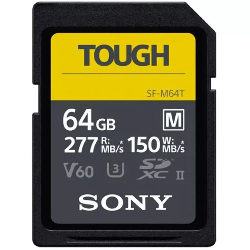 Карта памяти Sony 64GB SDXC class 10 UHS-II U3 V60 Tough (SFM64T.SYM)