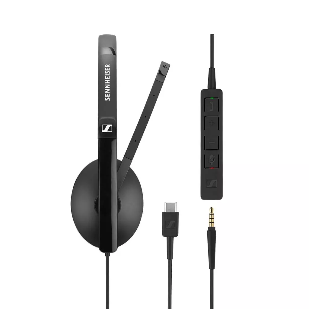 Наушники Sennheiser SC 165 USB-C / 3.5mm (508356) - 1 Наушники Sennheiser SC 165 USB-C / 3.5mm (508356) - 1