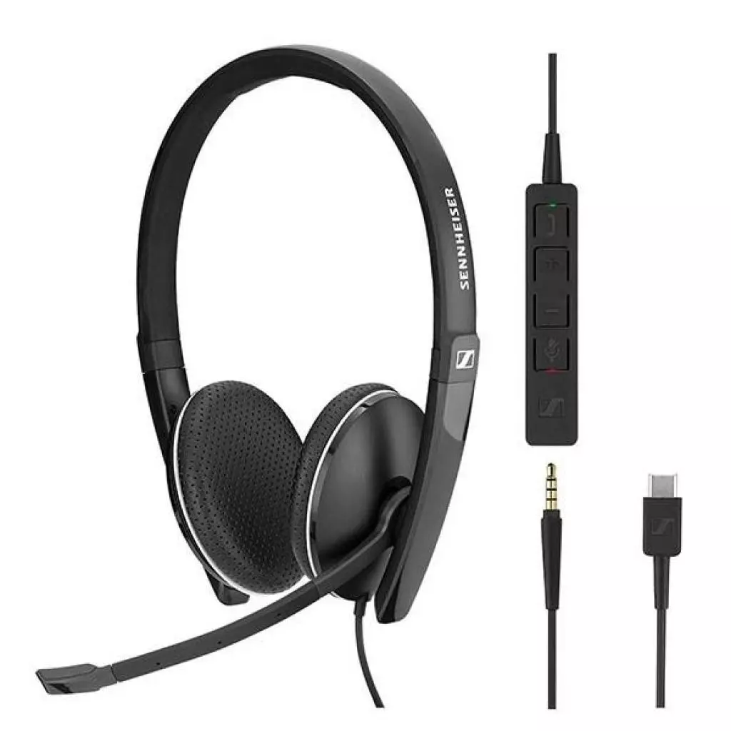 Наушники Sennheiser SC 165 USB-C / 3.5mm (508356)