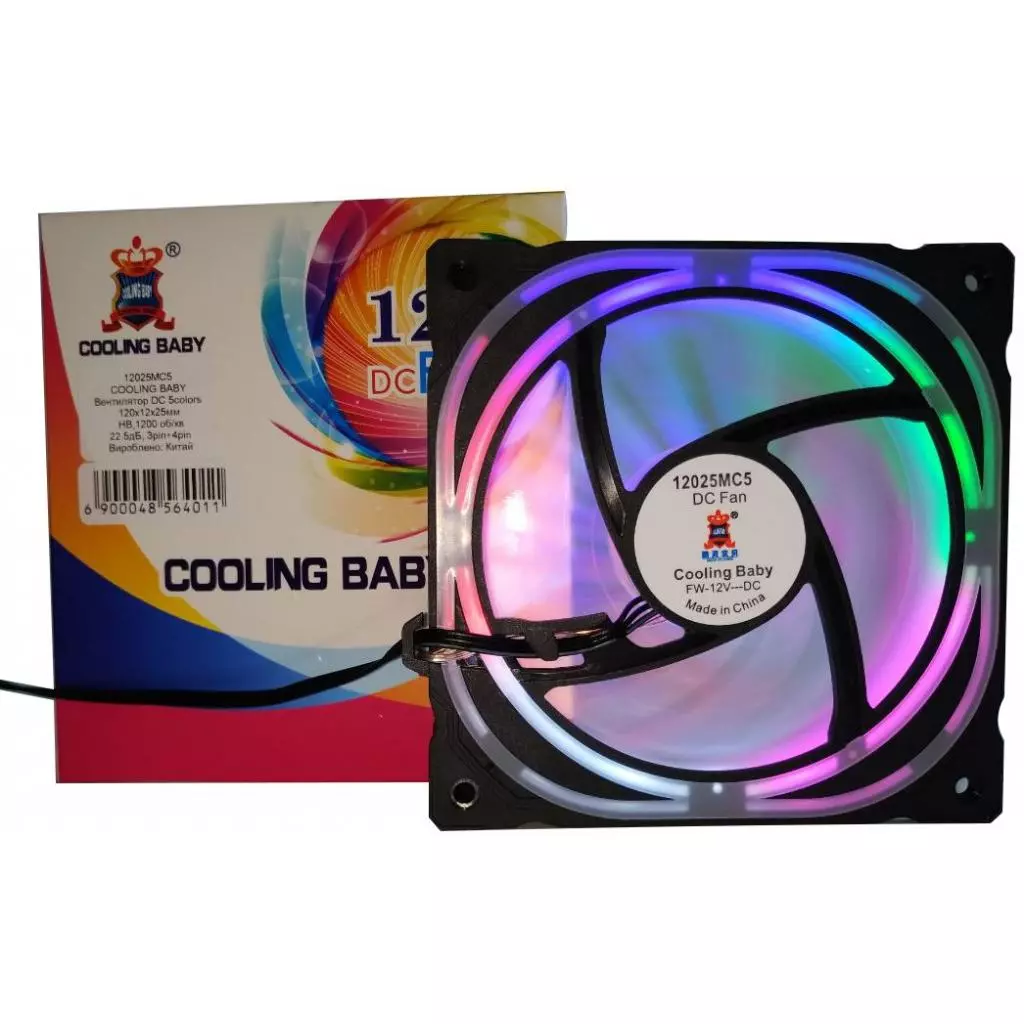 Кулер для корпуса Cooling Baby 12025MC5 - 5 Кулер для корпуса Cooling Baby 12025MC5 - 5