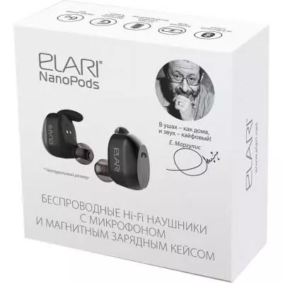 Наушники ELARI NanoPods Black (NPS-1) - 4