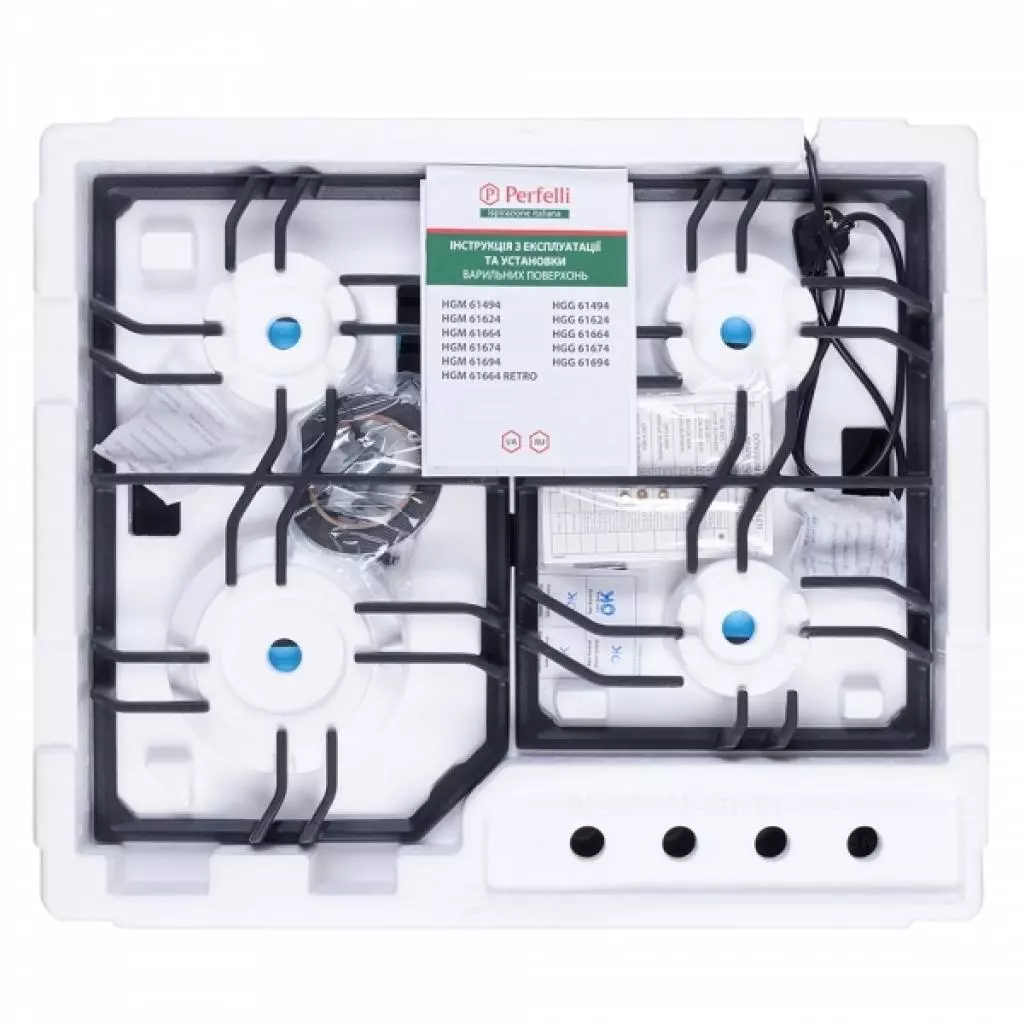 Варочная поверхность Perfelli HGG 61664 WH - 11 Варочная поверхность Perfelli HGG 61664 WH - 11