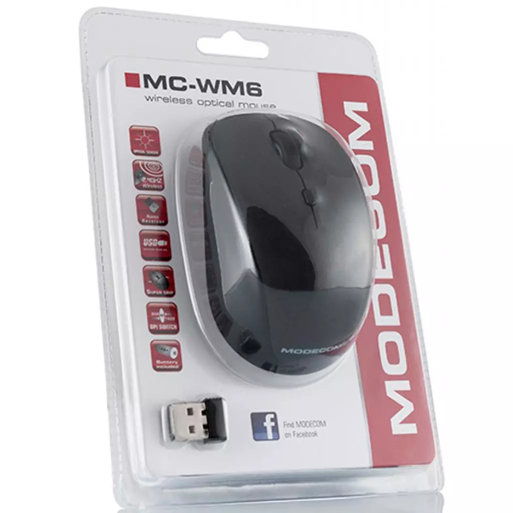 Мышка Modecom MC-WM6 BLACK (M-MC-0WM6-100) - 4 Мышка Modecom MC-WM6 BLACK (M-MC-0WM6-100) - 4