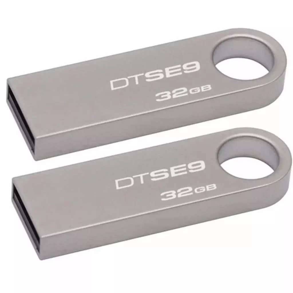 USB флеш накопитель Kingston 2x32GB DataTraveler SE9 USB 2.0 (DTSE9H/32GB-2P) - 1