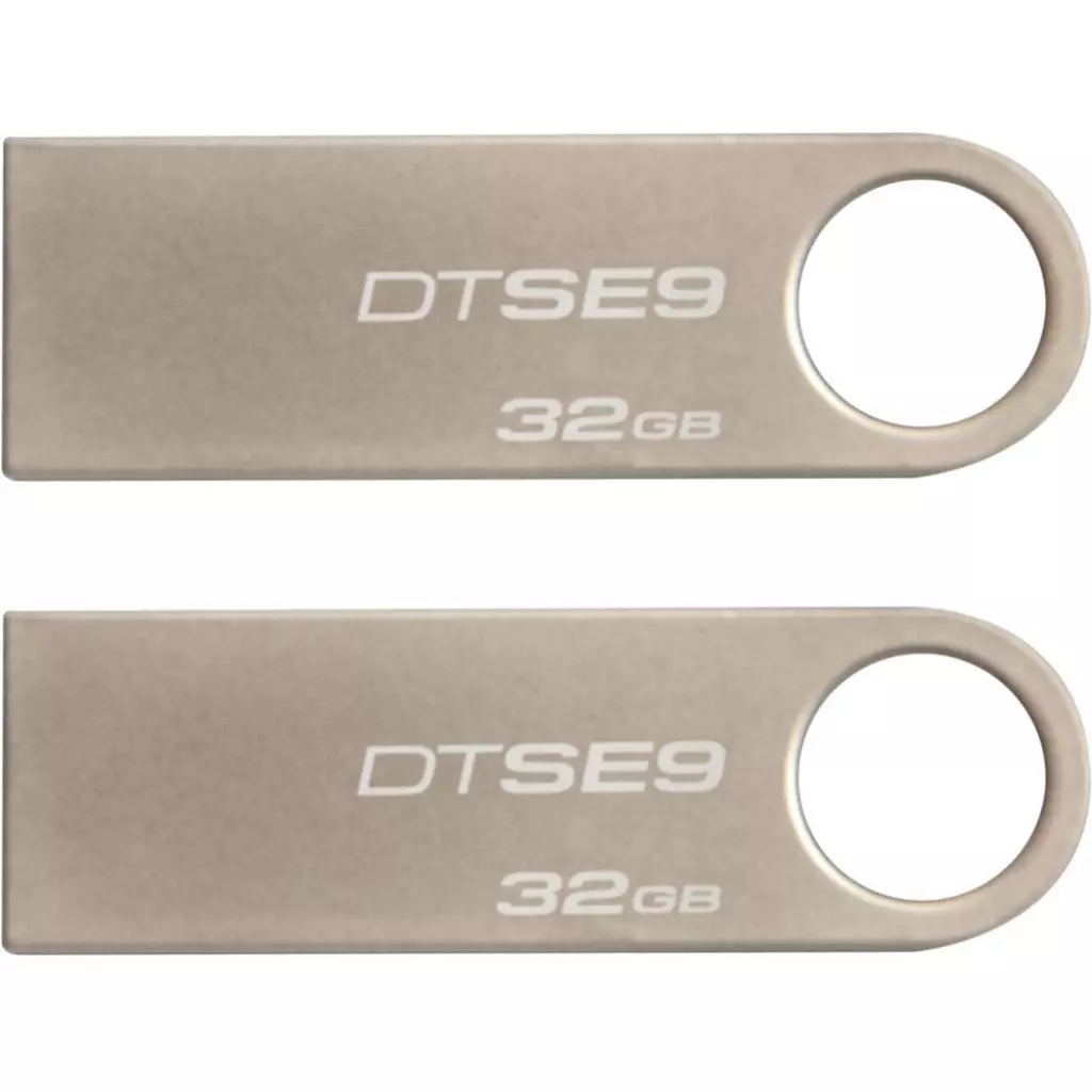 USB флеш накопитель Kingston 2x32GB DataTraveler SE9 USB 2.0 (DTSE9H/32GB-2P)