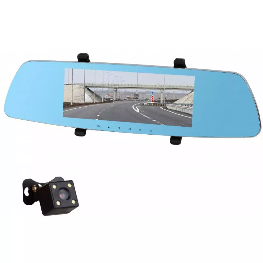 Видеорегистратор Discovery LEX777 MRR 7.0 Full HD TWO CAM (steel) (LEX777TCstl)
