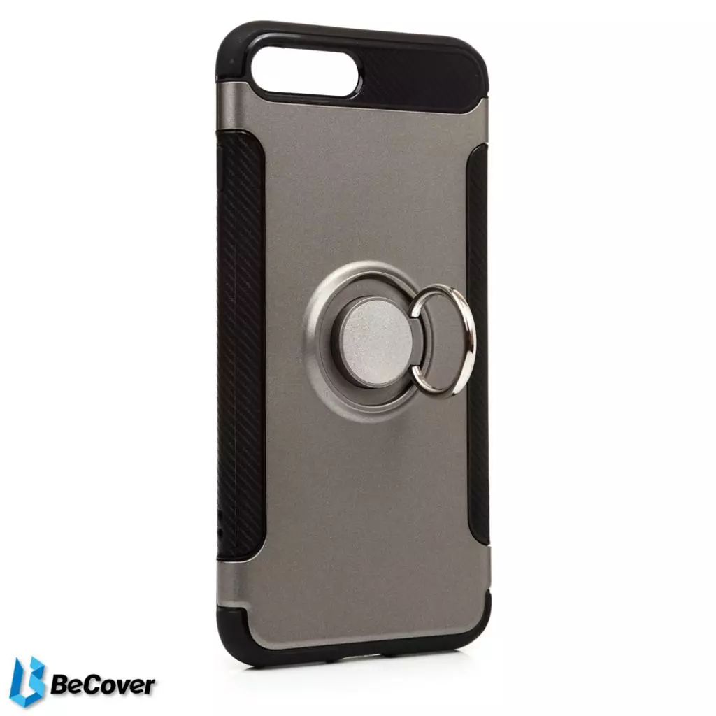 Чехол для моб. телефона BeCover Magnetic Ring Stand Apple iPhone 7 Plus/8 Plus Grey (701778) (701778) - 1