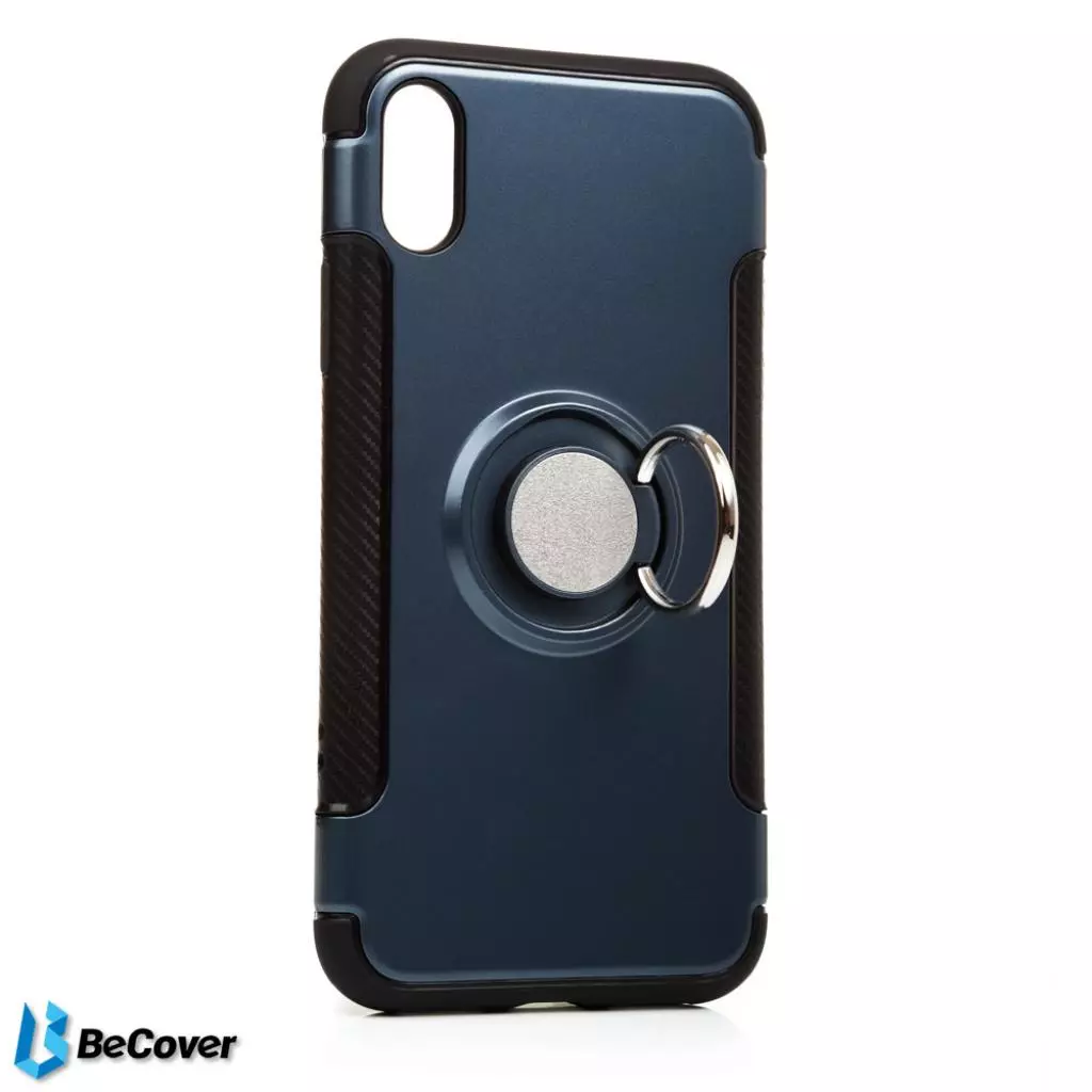 Чехол для моб. телефона BeCover Magnetic Ring Stand Apple iPhone X/XS Blue (701782) (701782) - 1 Чехол для моб. телефона BeCover Magnetic Ring Stand Apple iPhone X/XS Blue (701782) (701782) - 1