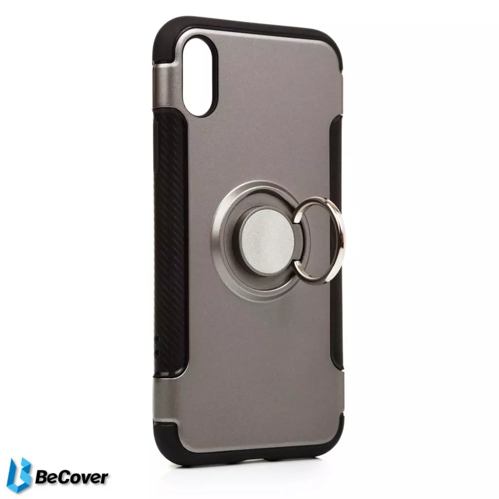 Чехол для моб. телефона BeCover Magnetic Ring Stand Apple iPhone X/XS Grey (701783) (701783) - 1 Чехол для моб. телефона BeCover Magnetic Ring Stand Apple iPhone X/XS Grey (701783) (701783) - 1