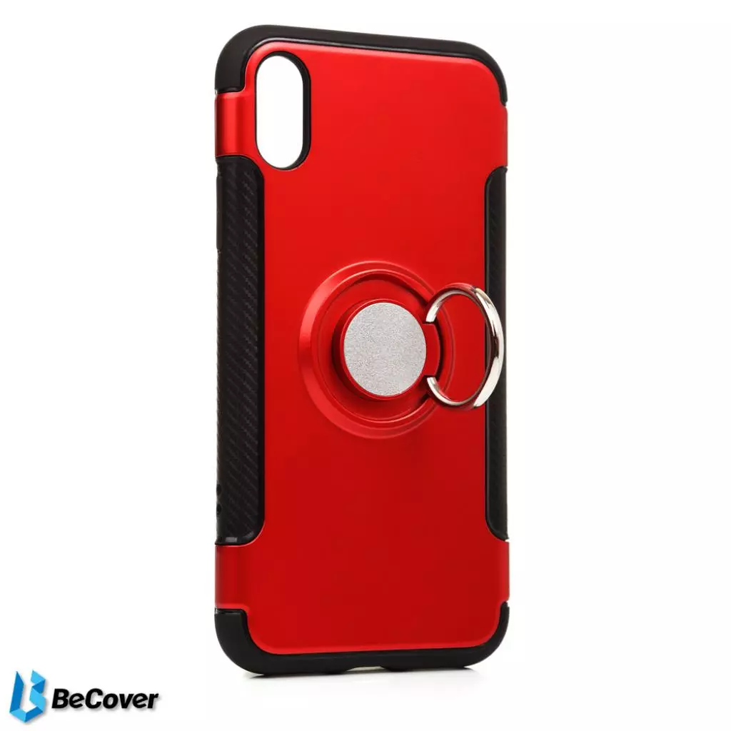 Чехол для моб. телефона BeCover Magnetic Ring Stand Apple iPhone X/XS Red (701784) (701784) - 1 Чехол для моб. телефона BeCover Magnetic Ring Stand Apple iPhone X/XS Red (701784) (701784) - 1