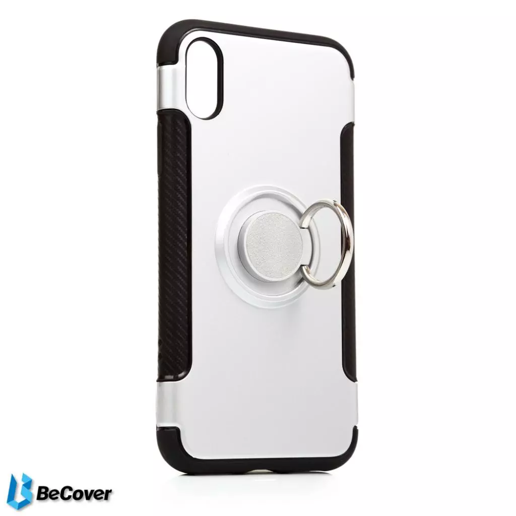Чехол для моб. телефона BeCover Magnetic Ring Stand Apple iPhone X/XS Silver (701785) (701785) - 1 Чехол для моб. телефона BeCover Magnetic Ring Stand Apple iPhone X/XS Silver (701785) (701785) - 1