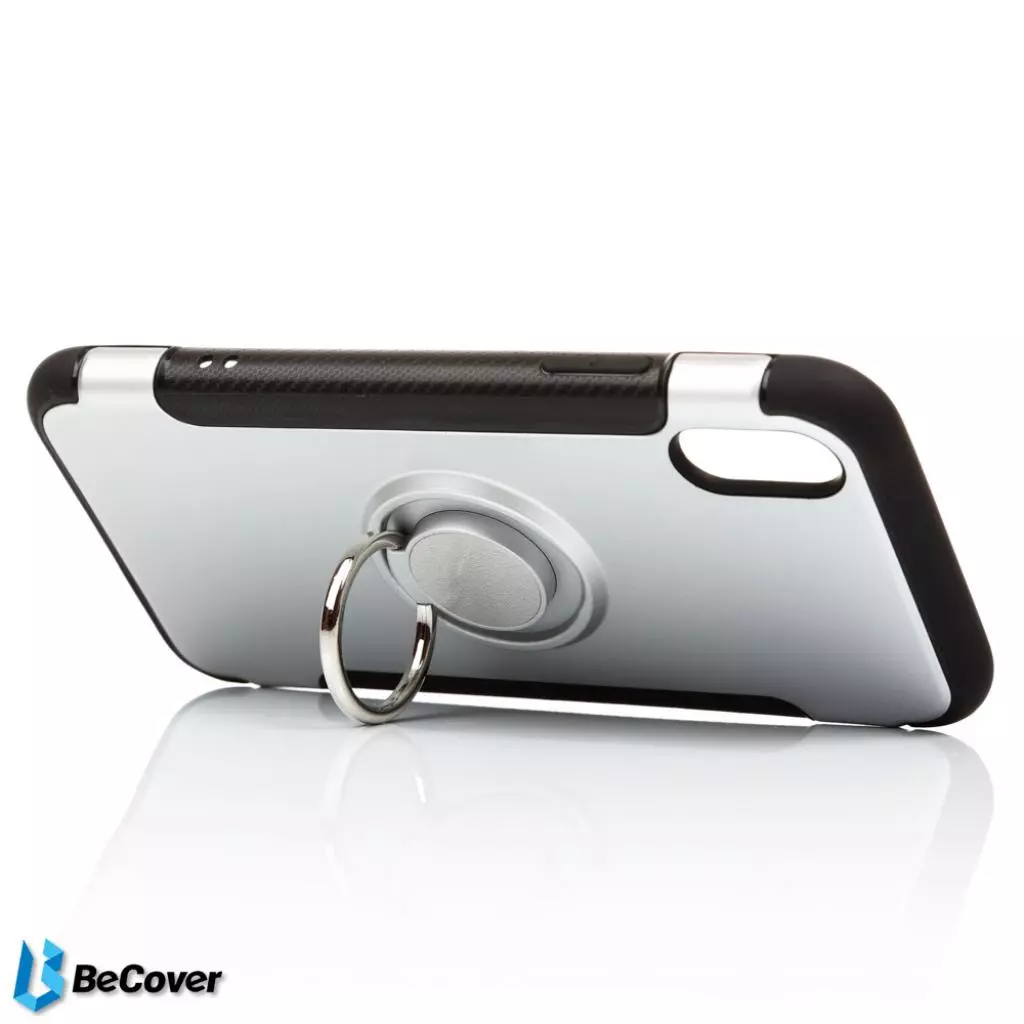 Чехол для моб. телефона BeCover Magnetic Ring Stand Apple iPhone X/XS Silver (701785) (701785) - 2 Чехол для моб. телефона BeCover Magnetic Ring Stand Apple iPhone X/XS Silver (701785) (701785) - 2