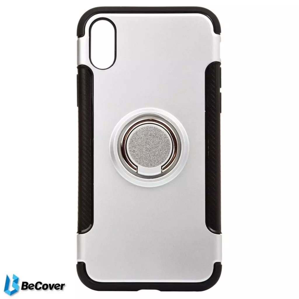 Чехол для моб. телефона BeCover Magnetic Ring Stand Apple iPhone X/XS Silver (701785) (701785)