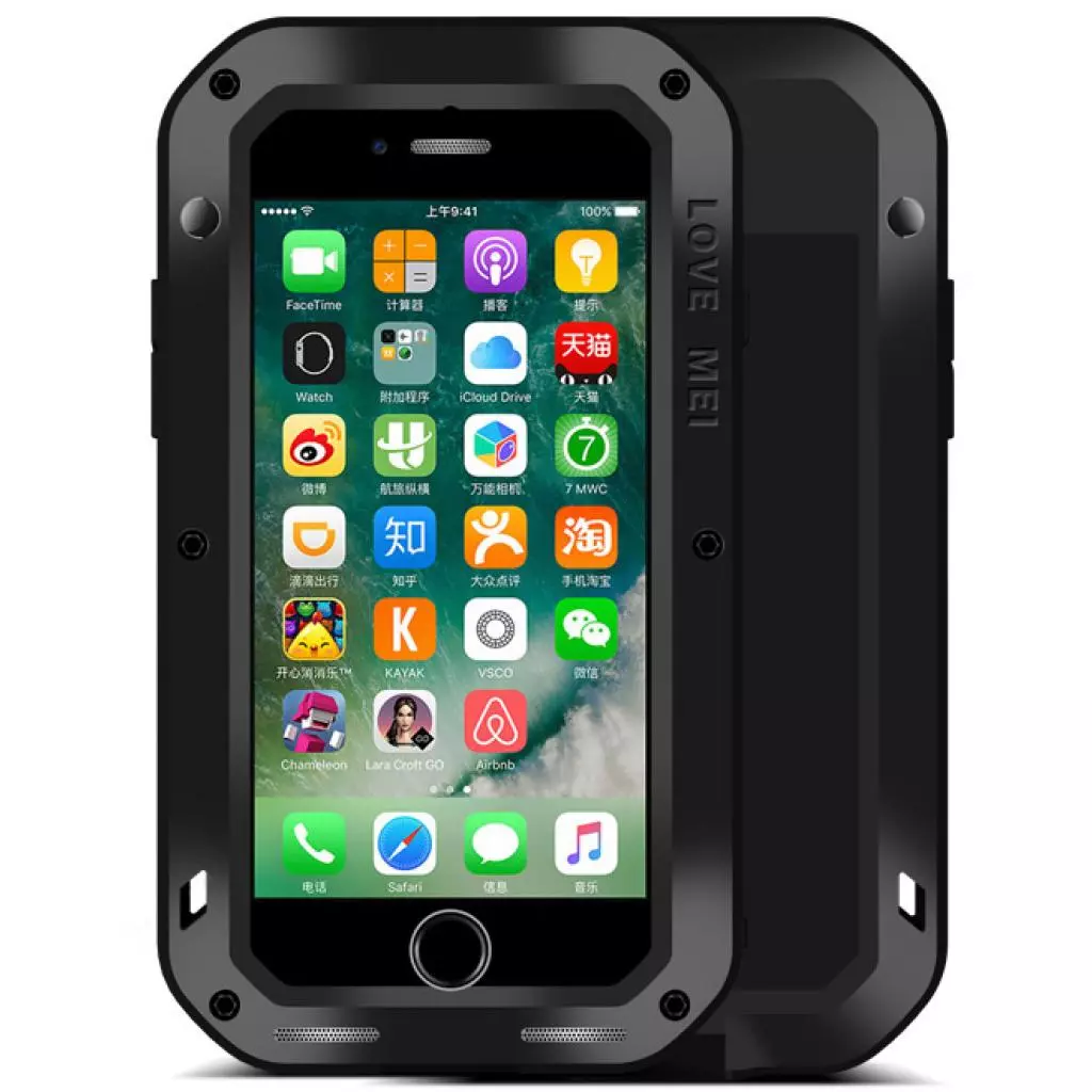 Чехол для моб. телефона BeCover Love Mei Powerful Apple iPhone 7 Plus/8 Plus Black (703117) (703117)