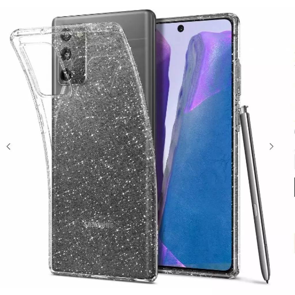 Чехол для моб. телефона Spigen Galaxy Note 20 Liquid Crystal Glitter, Crystal Quartz (ACS01416) - 3 Чехол для моб. телефона Spigen Galaxy Note 20 Liquid Crystal Glitter, Crystal Quartz (ACS01416) - 3