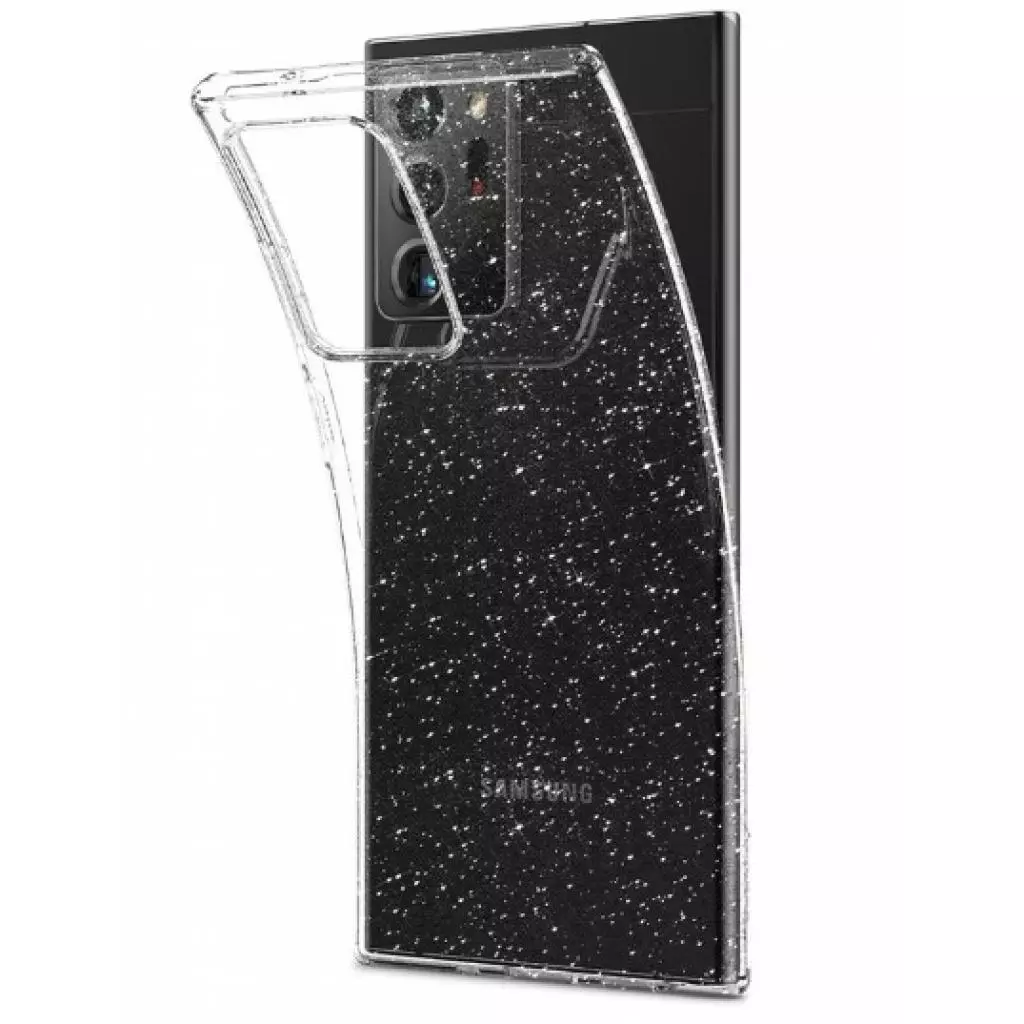Чехол для моб. телефона Spigen Galaxy Note 20 Ultra Liquid Crystal Glitter, Crystal Quartz (ACS01390) - 2 Чехол для моб. телефона Spigen Galaxy Note 20 Ultra Liquid Crystal Glitter, Crystal Quartz (ACS01390) - 2