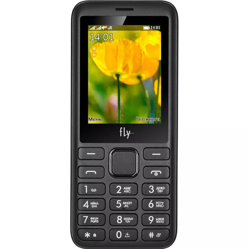 Мобильный телефон Fly FF249 Black-Grey