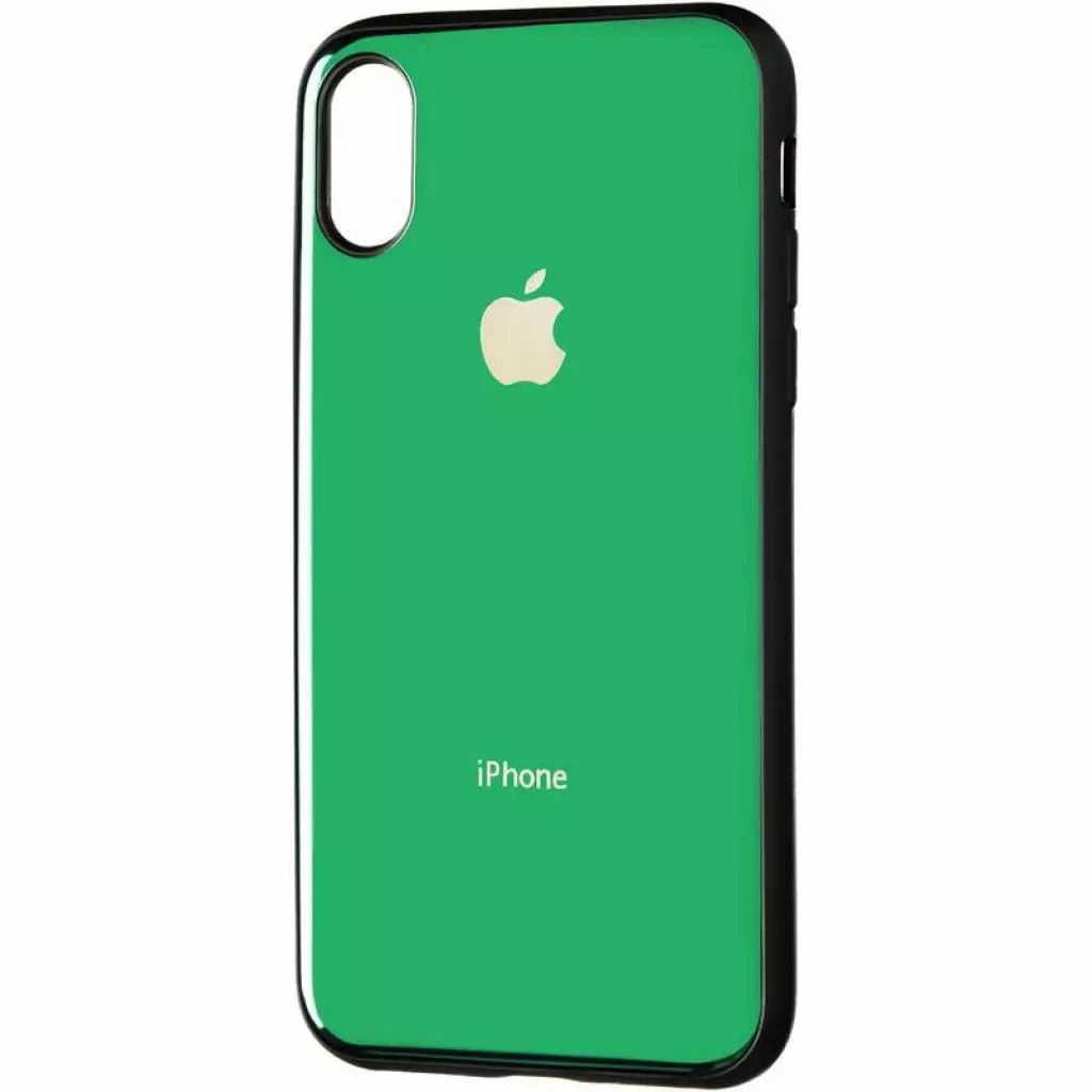 Чехол для моб. телефона Gelius Metal Glass Case for iPhone X/XS Green (00000077021)