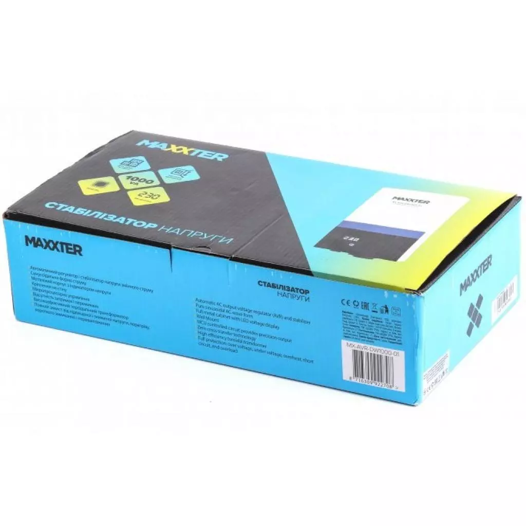 Стабилизатор Maxxter MX-AVR-DW1000-01 - 4 Стабилизатор Maxxter MX-AVR-DW1000-01 - 4