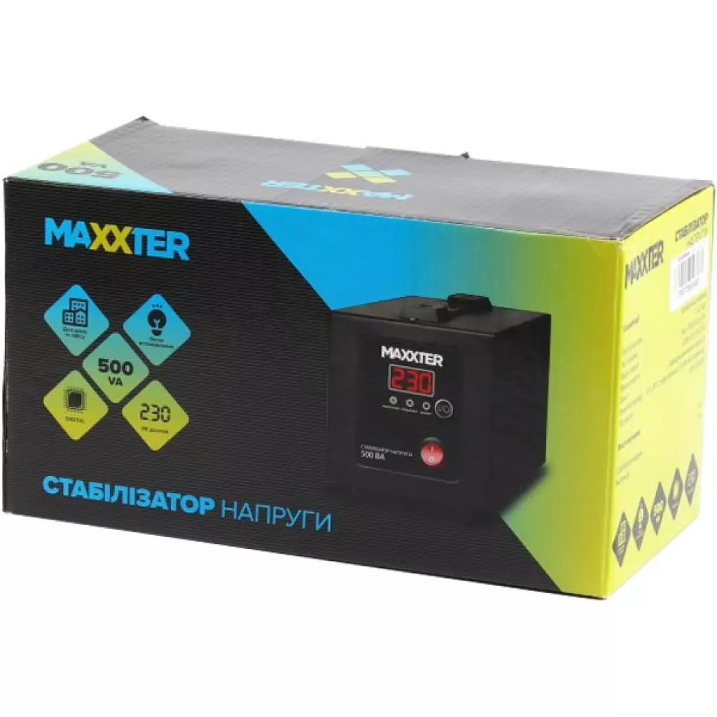 Стабилизатор Maxxter MX-AVR-E500-01 - 2 Стабилизатор Maxxter MX-AVR-E500-01 - 2