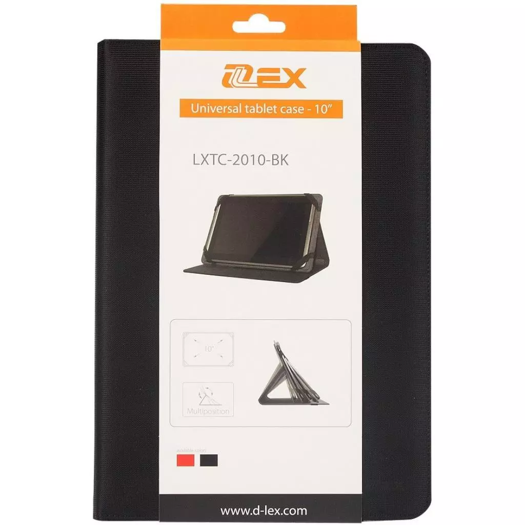 Чехол для планшета D-Lex 10'' 29*20.2*2.2 LXTC-2010-BK (4121) - 10 Чехол для планшета D-Lex 10'' 29*20.2*2.2 LXTC-2010-BK (4121) - 10