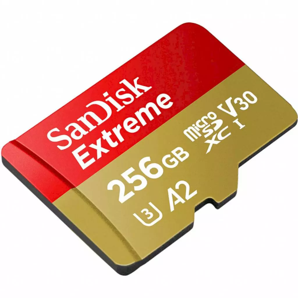 Карта памяти SanDisk 256GB microSD class 10 UHS-I U3 V30 Extreme (SDSQXA1-256G-GN6MN) - 1 Карта памяти SanDisk 256GB microSD class 10 UHS-I U3 V30 Extreme (SDSQXA1-256G-GN6MN) - 1