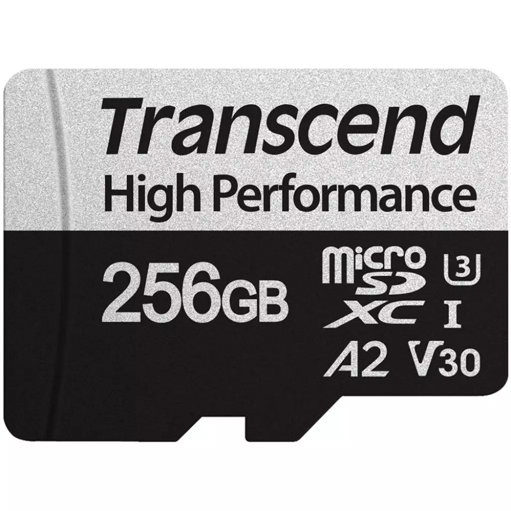 Карта памяти Transcend 256GB microSD class 10 UHS-I U3 A2 (TS256GUSD330S) - 1 Карта памяти Transcend 256GB microSD class 10 UHS-I U3 A2 (TS256GUSD330S) - 1