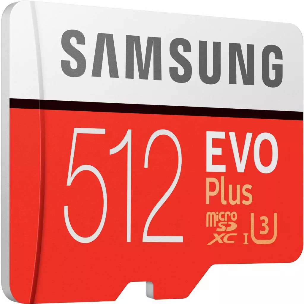 Карта памяти Samsung 512GB microSD class 10 UHS-I U3 Evo Plus V2 (MB-MC512HA/RU) - 3 Карта памяти Samsung 512GB microSD class 10 UHS-I U3 Evo Plus V2 (MB-MC512HA/RU) - 3