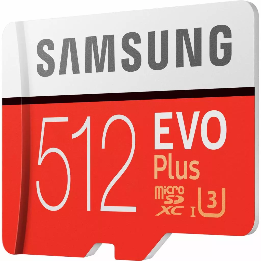 Карта памяти Samsung 512GB microSD class 10 UHS-I U3 Evo Plus V2 (MB-MC512HA/RU) - 4 Карта памяти Samsung 512GB microSD class 10 UHS-I U3 Evo Plus V2 (MB-MC512HA/RU) - 4