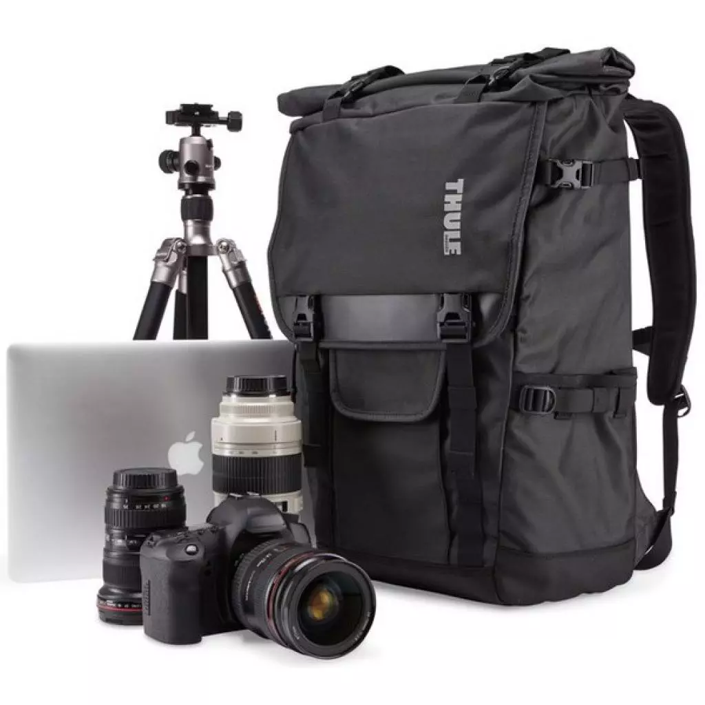 Фото-сумка Thule Covert DSLR Rolltop Backpack TCDK-101 Dark Shadow (3201963) - 6 Фото-сумка Thule Covert DSLR Rolltop Backpack TCDK-101 Dark Shadow (3201963) - 6