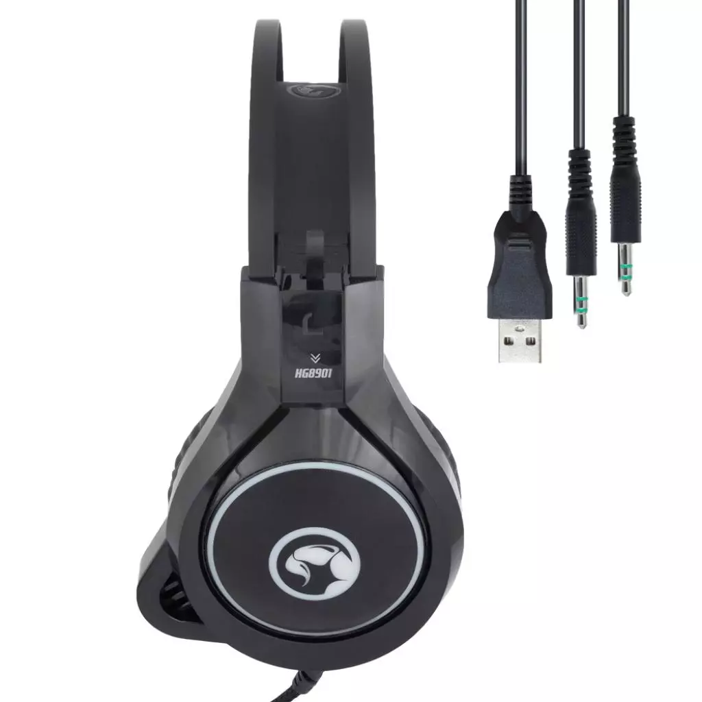 Наушники Marvo HG8901 Multi-LED Black (HG8901) - 6