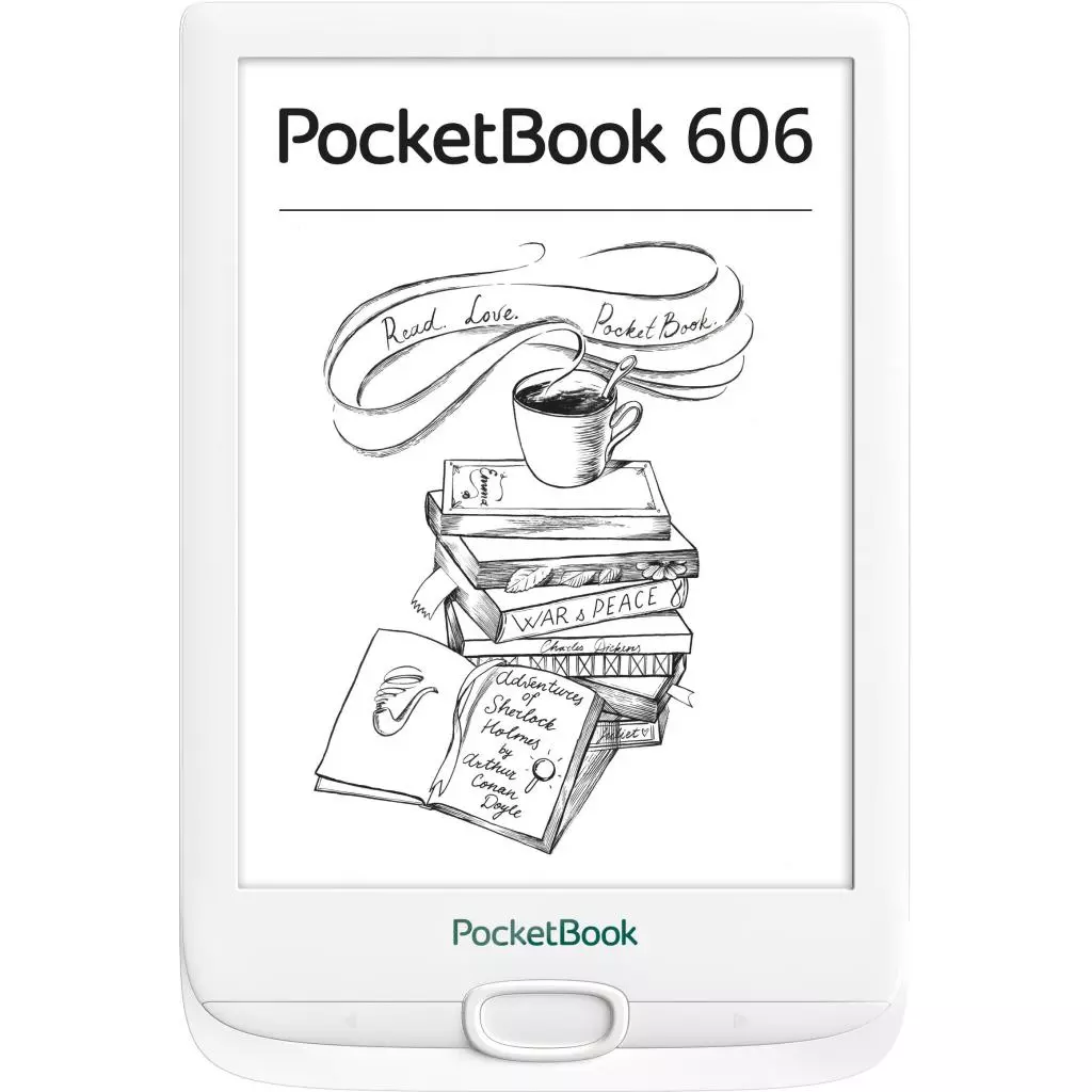 Электронная книга Pocketbook 606, White (PB606-D-CIS)