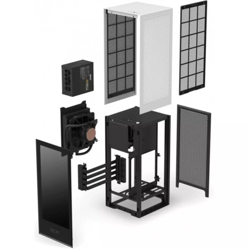 Корпус NZXT H1 MATTE WHITE (CA-H16WR-W1-EU) - 7 Корпус NZXT H1 MATTE WHITE (CA-H16WR-W1-EU) - 7