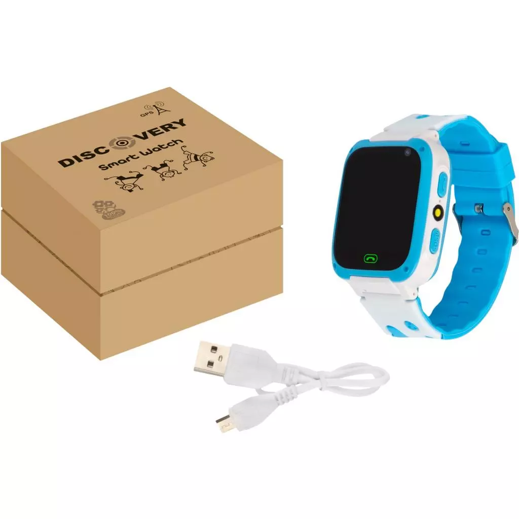 Смарт-часы Discovery iQ4800 Camera LED Light Blue Детские смарт часы-телефон трек (iQ4800 Blue) - 2 Смарт-часы Discovery iQ4800 Camera LED Light Blue Детские смарт часы-телефон трек (iQ4800 Blue) - 2