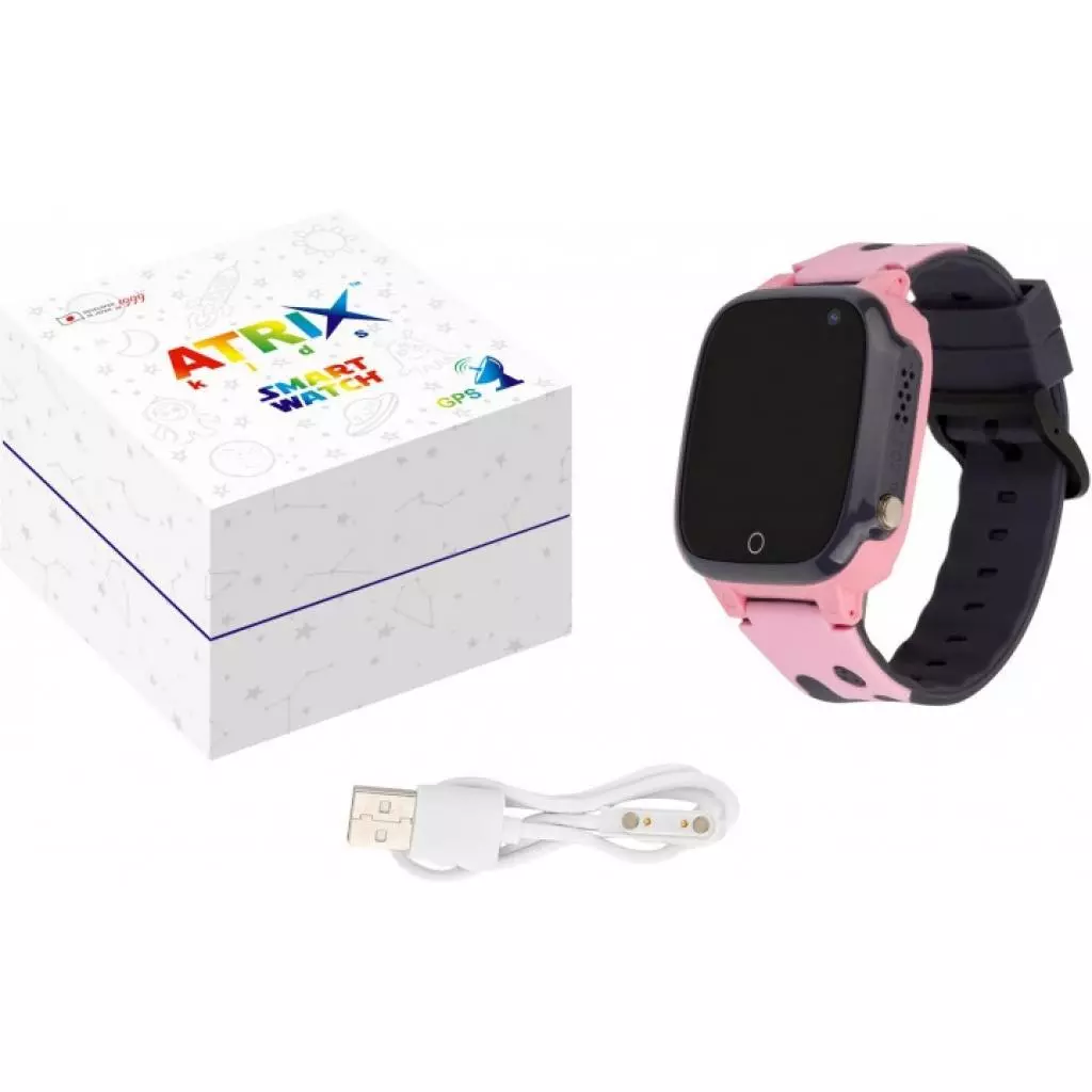 Смарт-часы Atrix iQ2100 IPS Cam Pink Детские телефон-часы с трекером (iQ2100 Pink) - 2 Смарт-часы Atrix iQ2100 IPS Cam Pink Детские телефон-часы с трекером (iQ2100 Pink) - 2