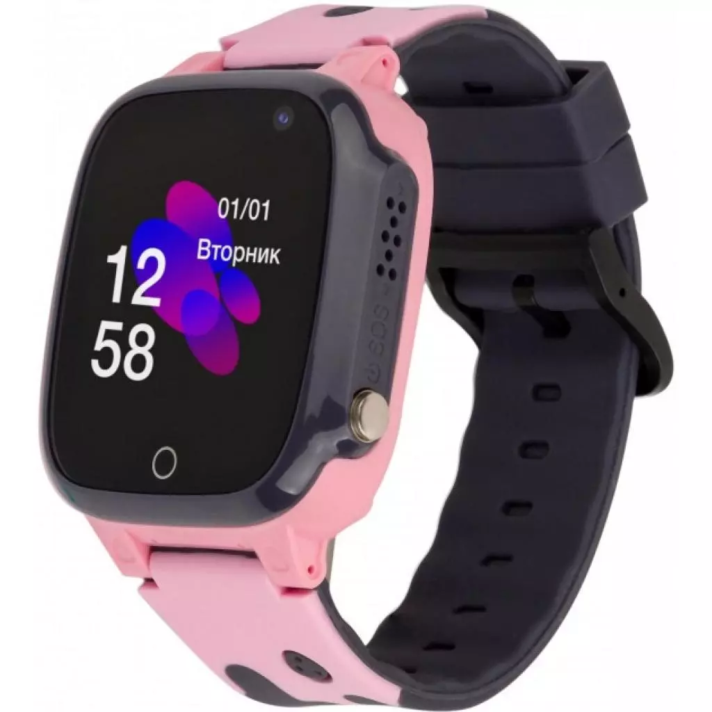 Смарт-часы Atrix iQ2100 IPS Cam Pink Детские телефон-часы с трекером (iQ2100 Pink)