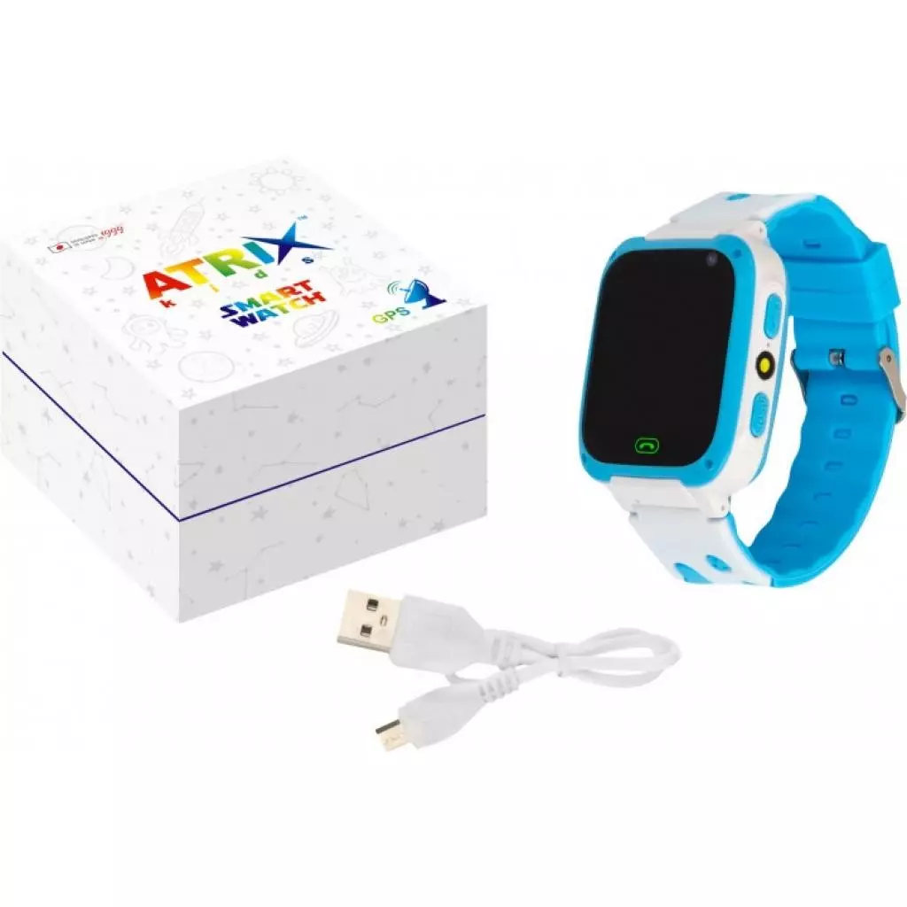 Смарт-часы Atrix iQ2300 IPS Cam Flash Blue Детские телефон-часы с трекером (iQ2300 Blue) - 2 Смарт-часы Atrix iQ2300 IPS Cam Flash Blue Детские телефон-часы с трекером (iQ2300 Blue) - 2