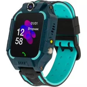 Смарт-часы Atrix iQ2500 IPS Cam Flash Blue Детские телефон-часы с трекером (iQ2500 Blue)